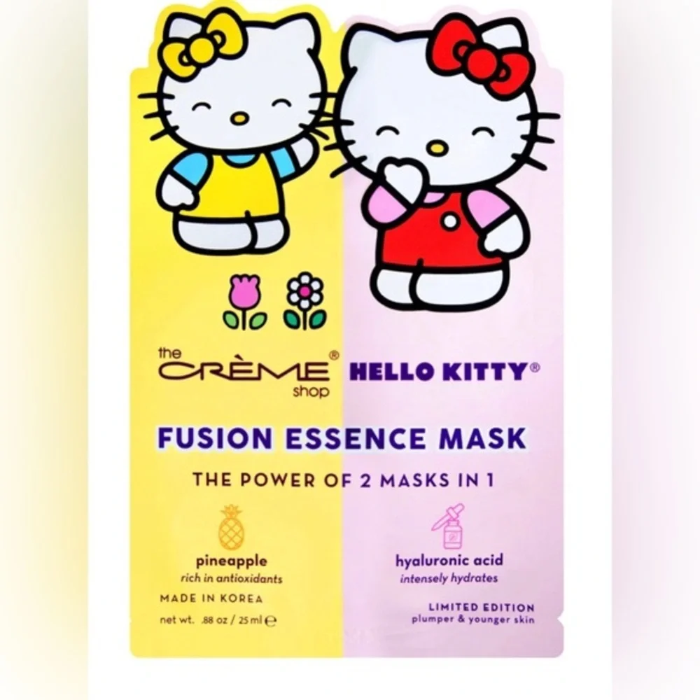 The Crème Shop® Hello Kitty Fusion Essence Pineapple & Hyaluronic Acid mask new‎